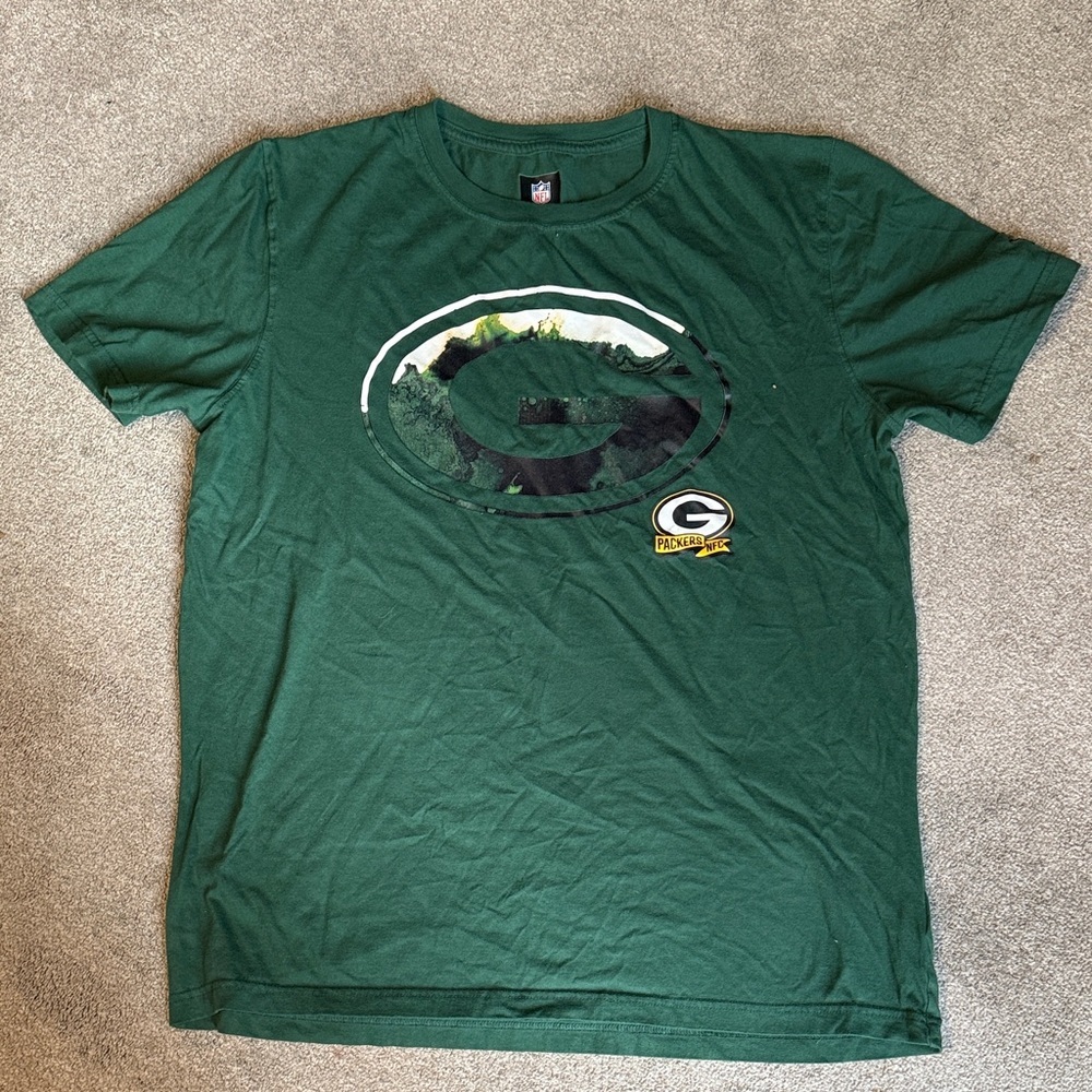 NFL Team Green Bay Packers Short Sleeve Graphic Tee Size L